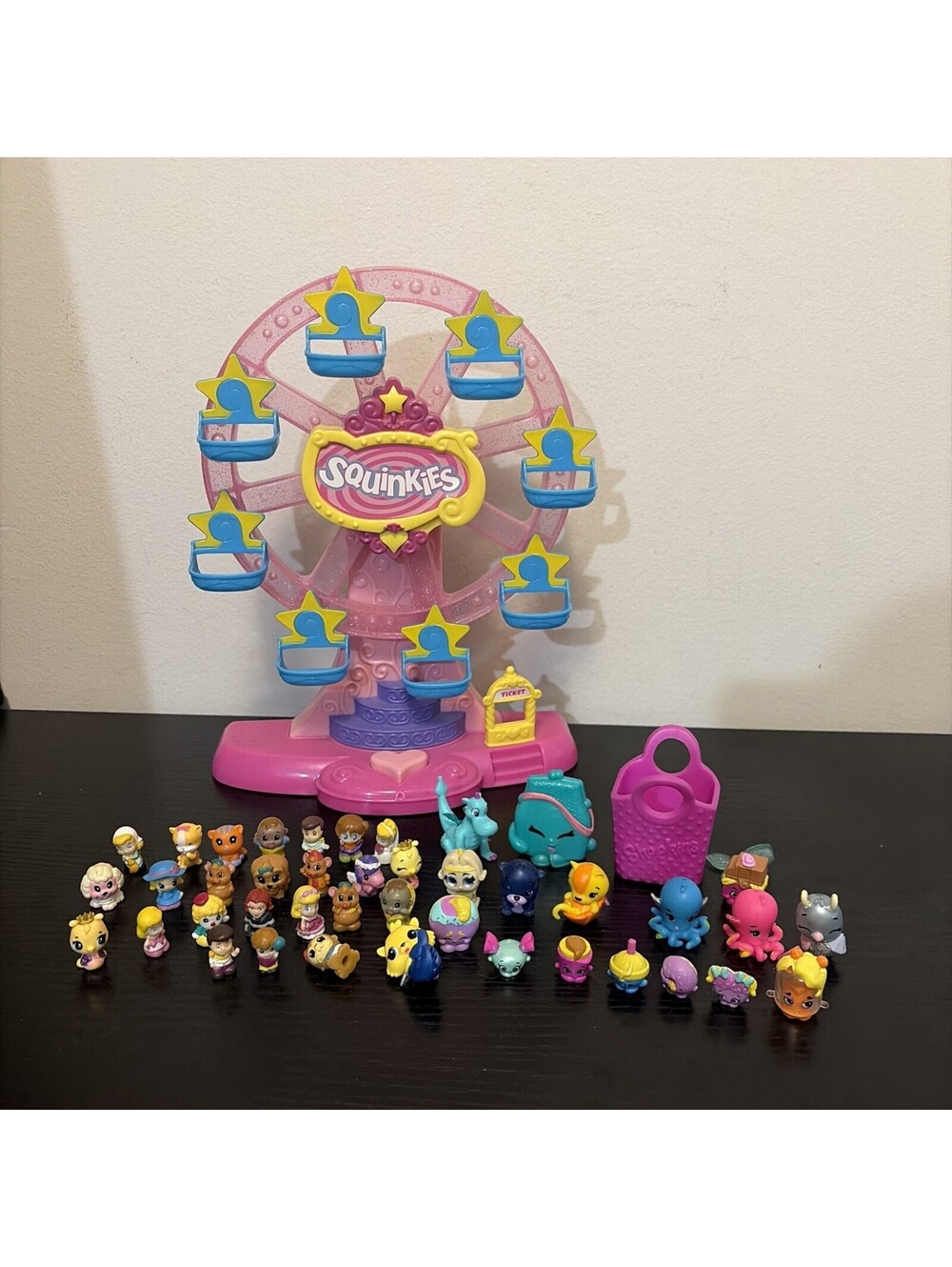 2011 Squinkie Ferris Wheel Plus Squinkies And More Tested Working
